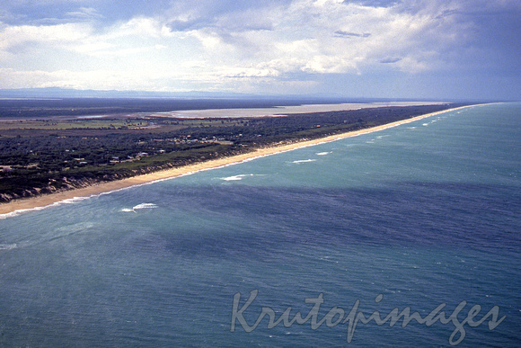 Aerial pic of the Ninety Mile Beach -Gippsland-Vic