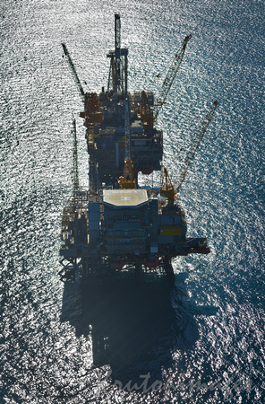 aerial of offshore platform