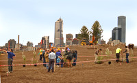 Docklands residents form a line to plant tree on site 2003