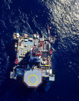 Attwood Falcon in Bass Strait aerial view.