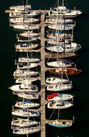 boats docked at a marina -aerial view 06