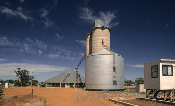 wheat silo in Nhill-Western district wimmera Victoria