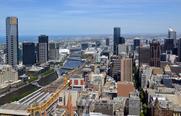 Melbourne view to the west