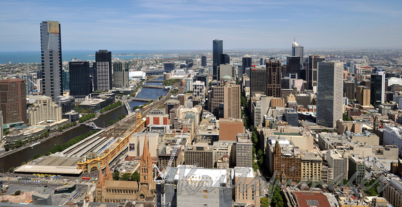 Melbourne view to the west