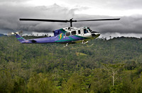 helicopter in operation over the PNG-LNG pipeline work in the southern highlands Papua New Guinea-2