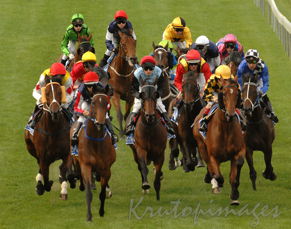 Horse racing Start of the Cox Plate Melbourne
