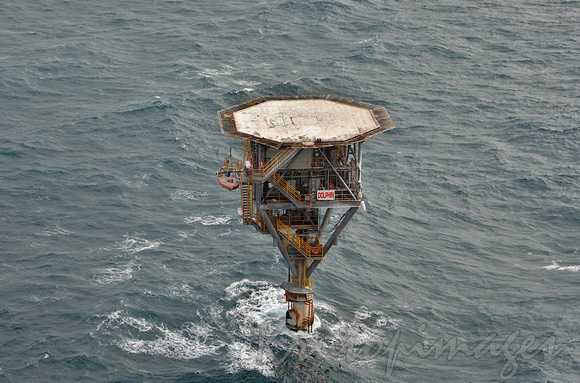 Dolphin monopod is an unmanned working platform in Bass Strait off the Victorian coastline