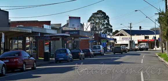 Kooweerup main street outer sout east of Melbourne Victoria