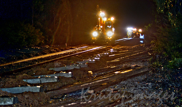 Rail track night maintenance