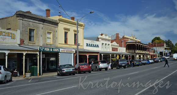 main street Beechworth in north eastern Victoria