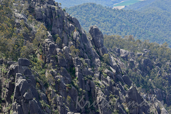 Mountain rock formations seen from the Gorge at Mt Buffalo-1