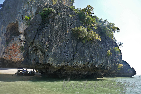Phang Nga Island  and incredible limestone formations surrounding it--better known as James Bond Island Thailand