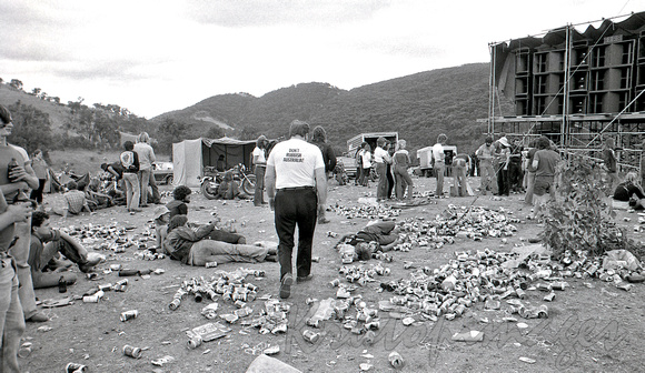 Aftermath of the Broadford Rock festival-policed by the Hells Angels 1982