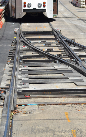 tram track junction upgrade-Melbourne Victoria