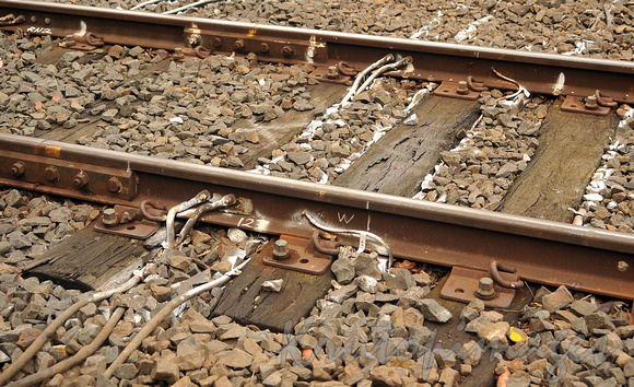 Rail tracks needing some maintenance