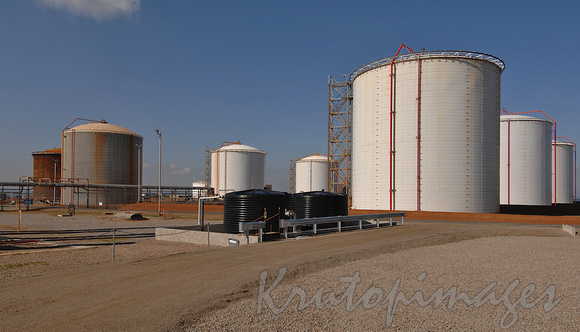 Long Island Point -section of the tank farm during refurbishment