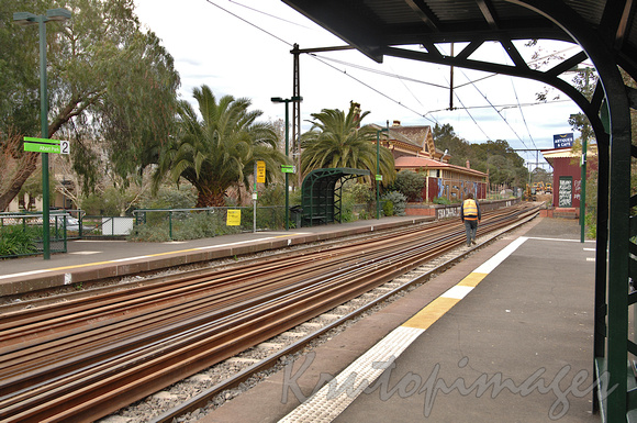 Track & station upgrade work at Albert Park railway station-Melbourne-2
