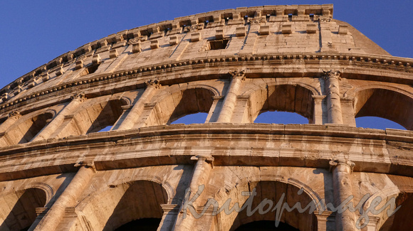 Italy, Rome-Colosseum nearing sunset