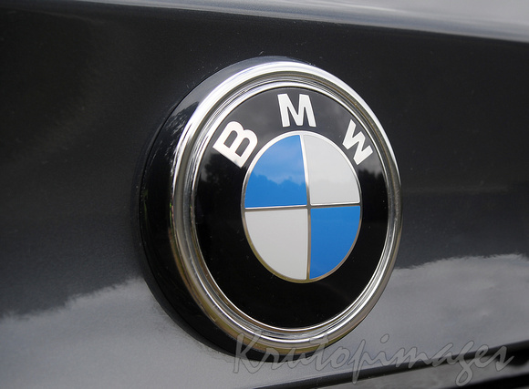 BMW badge on motor vehicles