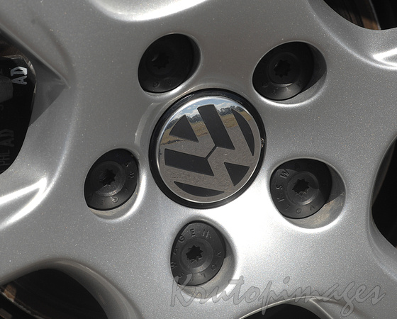 VW badge on motor vehicles