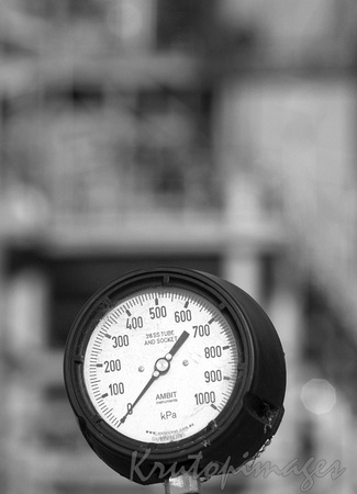 gauge at refinery