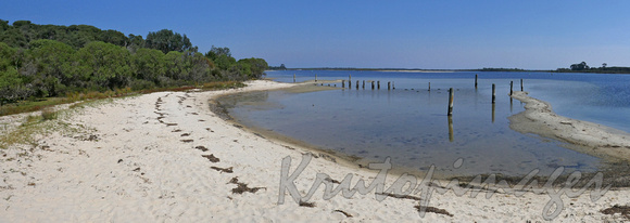 Gippsland Lakes ...old jetty at Pelican Point