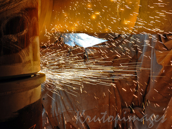 welding steel cutting effect