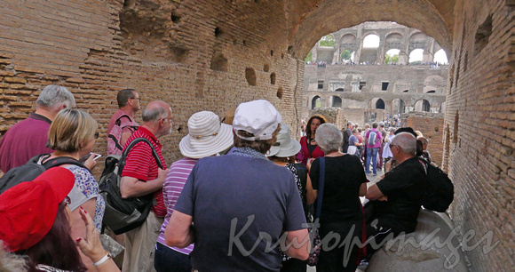TOURISM industry-Rome at the Colosseum