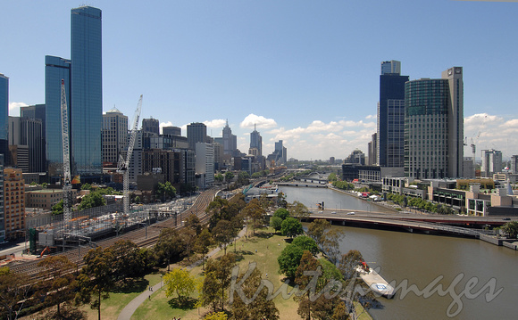 Melbourne'a Yarra River at Southbank