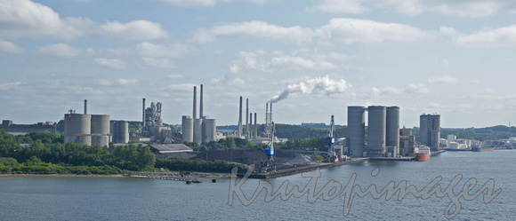 Coal fired power plant Aalborg Denmark.