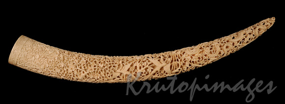 carved ivory tusk