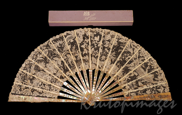 antique fan made in London