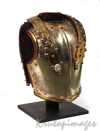 British Household Cavalry officers steel  breast & backplates-circa 1870