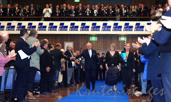 Prime Minister John Howard and wife Jannette at a Liberal Party function in Melbourne.