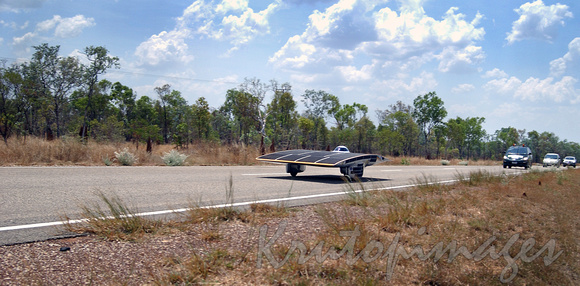 Solar vehicle trial Northern Territory
