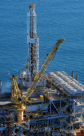 Drill rig on offshore platform