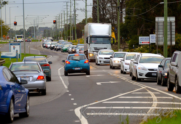 Traffic congestion in suburbs