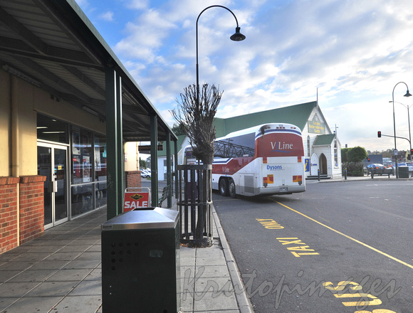 Vline bus at Traralgon