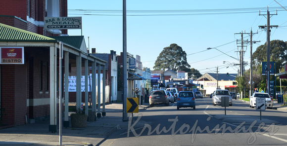 Kooweerup main street, Victoria, Australia.