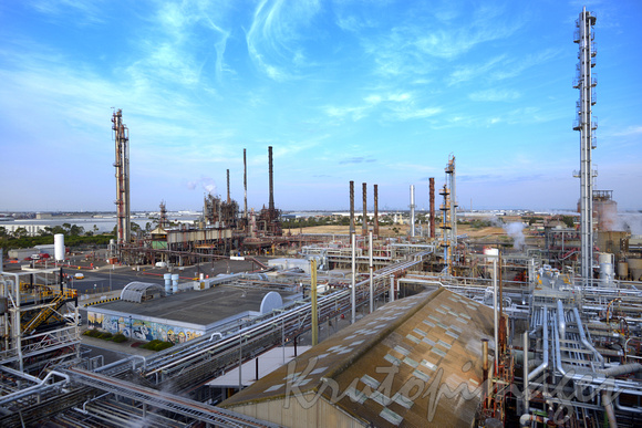 Refinery high angle view