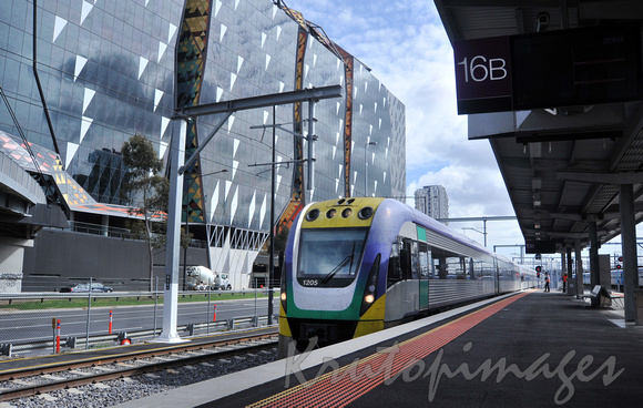 Vline train at Southern Cross Station Melbourne
