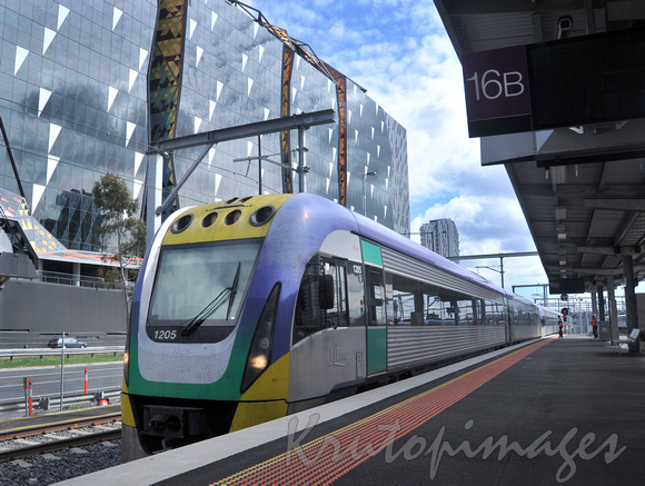 Vline train at Southern Cross Station Melbourne