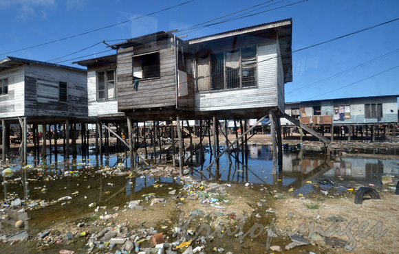 Papua New Guinea, slum environment.