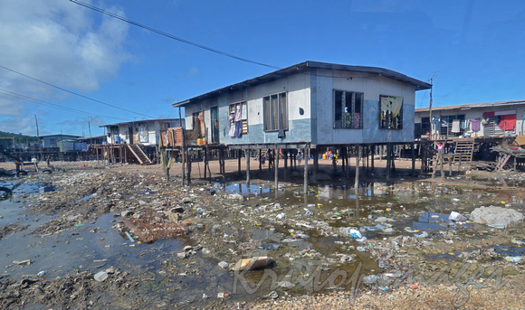 environment- New Guinea, slum environment.