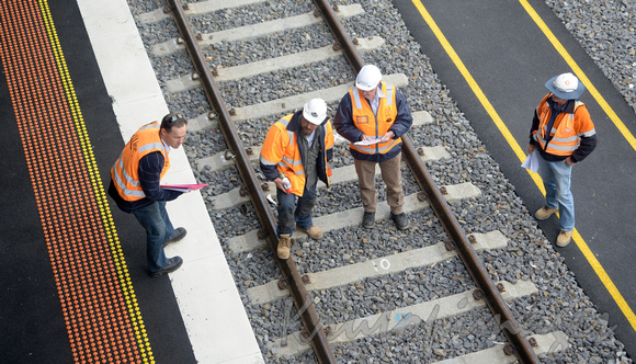 Southern Cross rail and track inspection, Melbourne