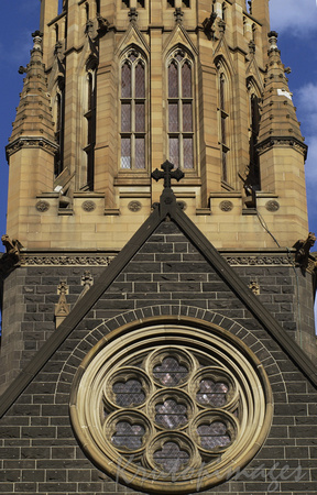 detail of St Patricks Carhedral in East Melbourne Victoria
