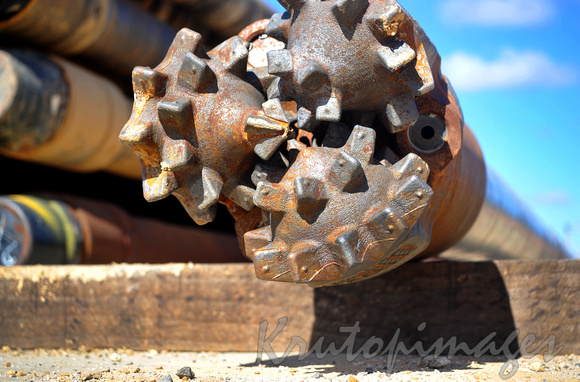 drill head close up -OIL & GAS INDUSTRY - used in horizontal drilling
