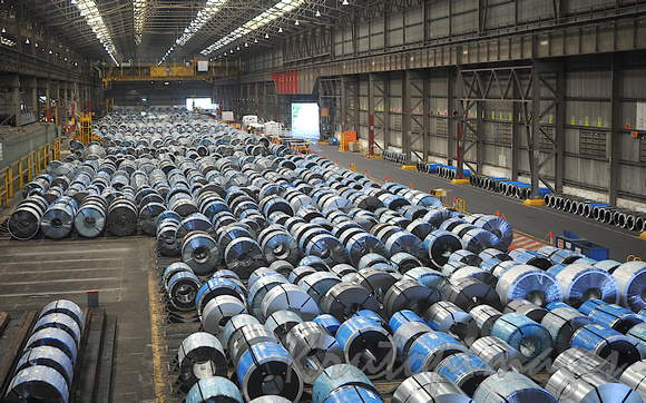 Bluescope steel warehouse showing the huge storage and stock in the warehouse-4