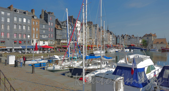 Honfleur -France historic port- in Normandy is where the river Seine meets the English Channel