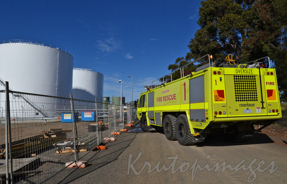Aviation fuel tanks and fire fighting unit_4538